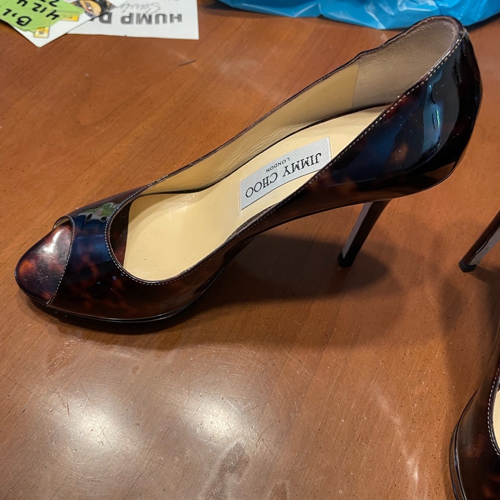 Jimmy Choo Peeptoe Heels Size 36
